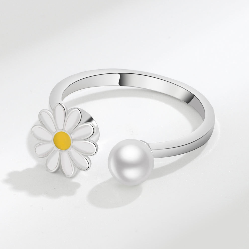 Bague anti stress blanc