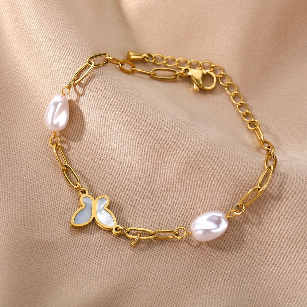 Bijoux acier inoxydable gros perles