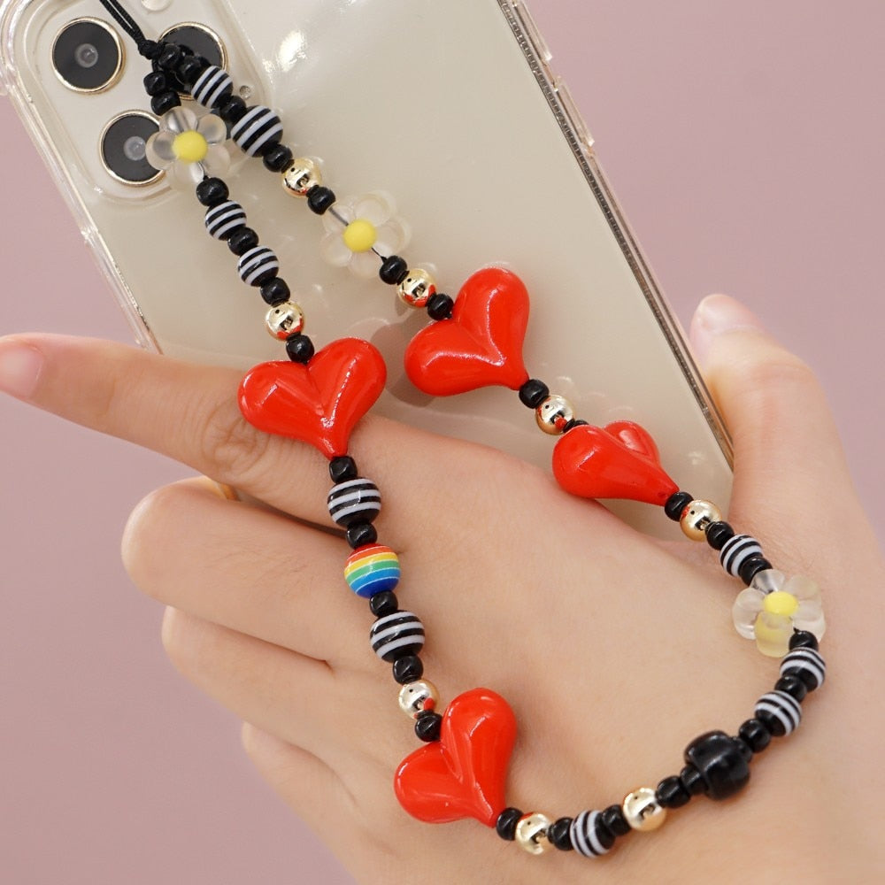 Bijoux de téléphone cœur