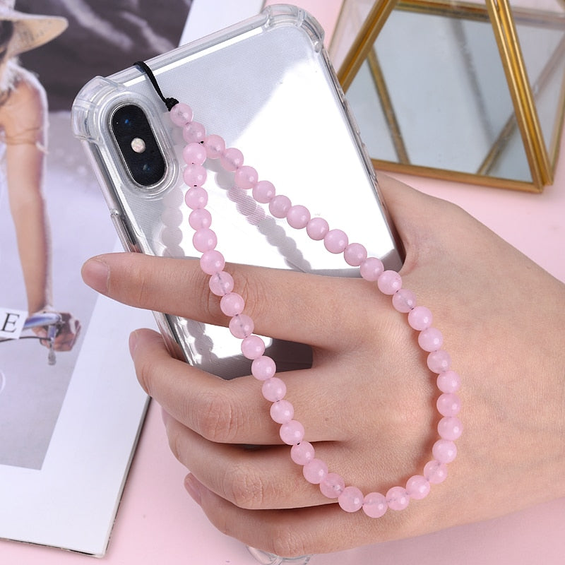 Bijoux de téléphone majestic perle