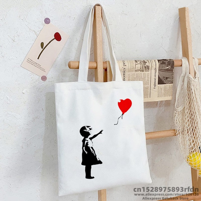 Black tote bag