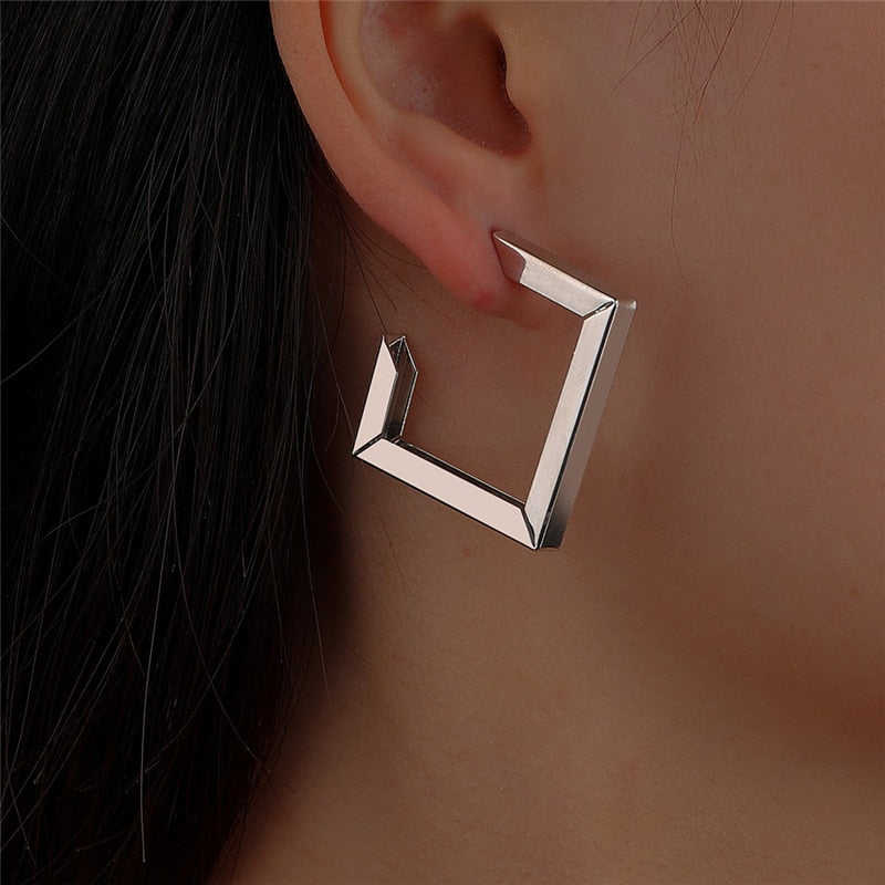 Boucle d'oreille fantaisie Square