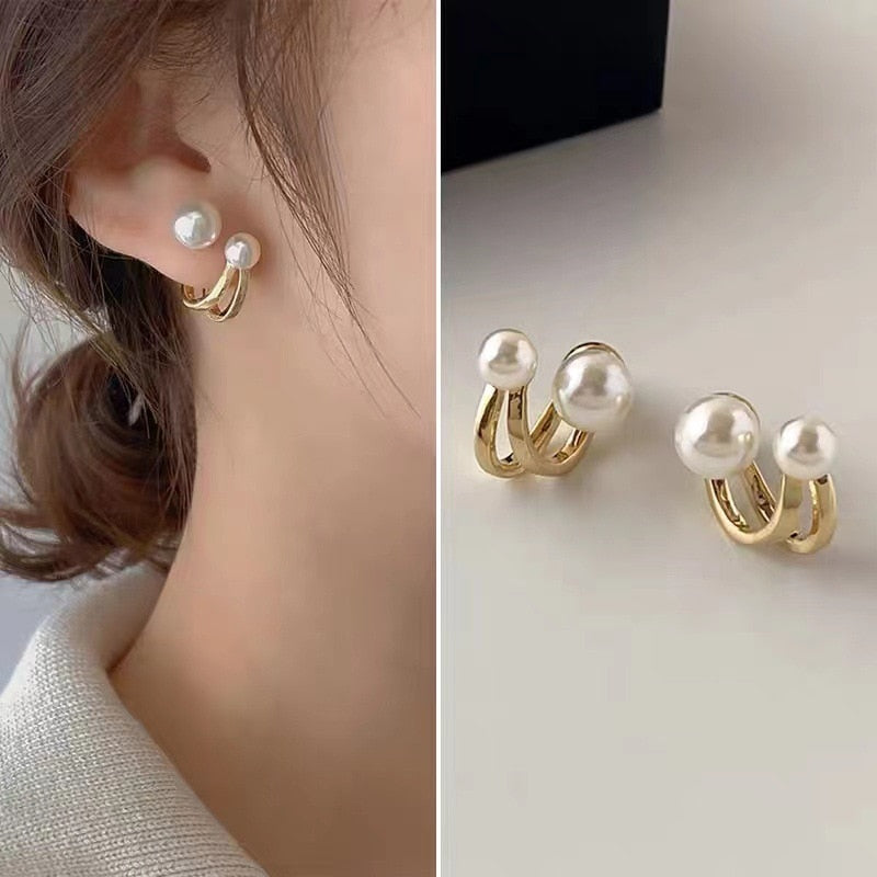 Boucle d'oreille fantaisie fleur