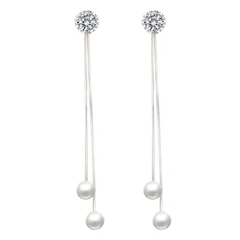 Boucle d'oreille fantaisie perle