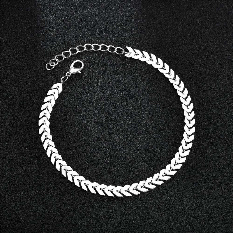 Bracelet de cheville acier