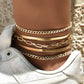 Bracelet de cheville chaine motif