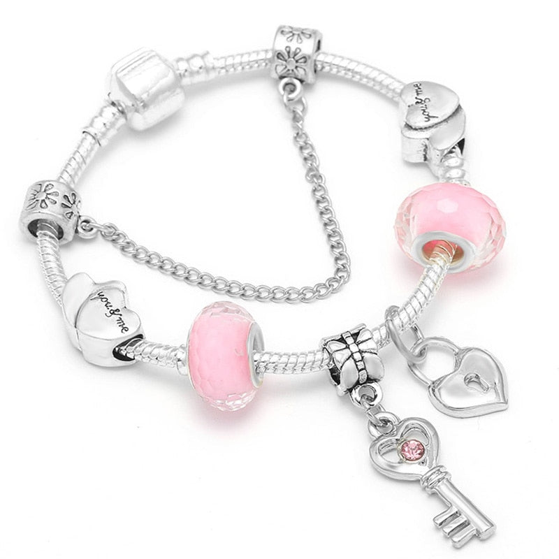 Bracelet fantaisie femme clef