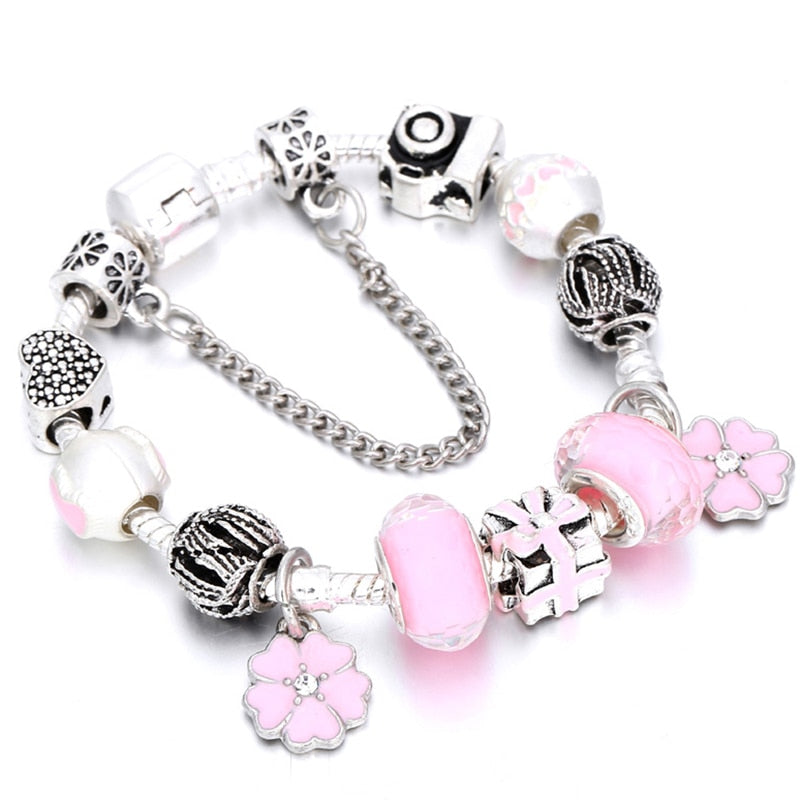 Bracelet fantaisie femme fleur