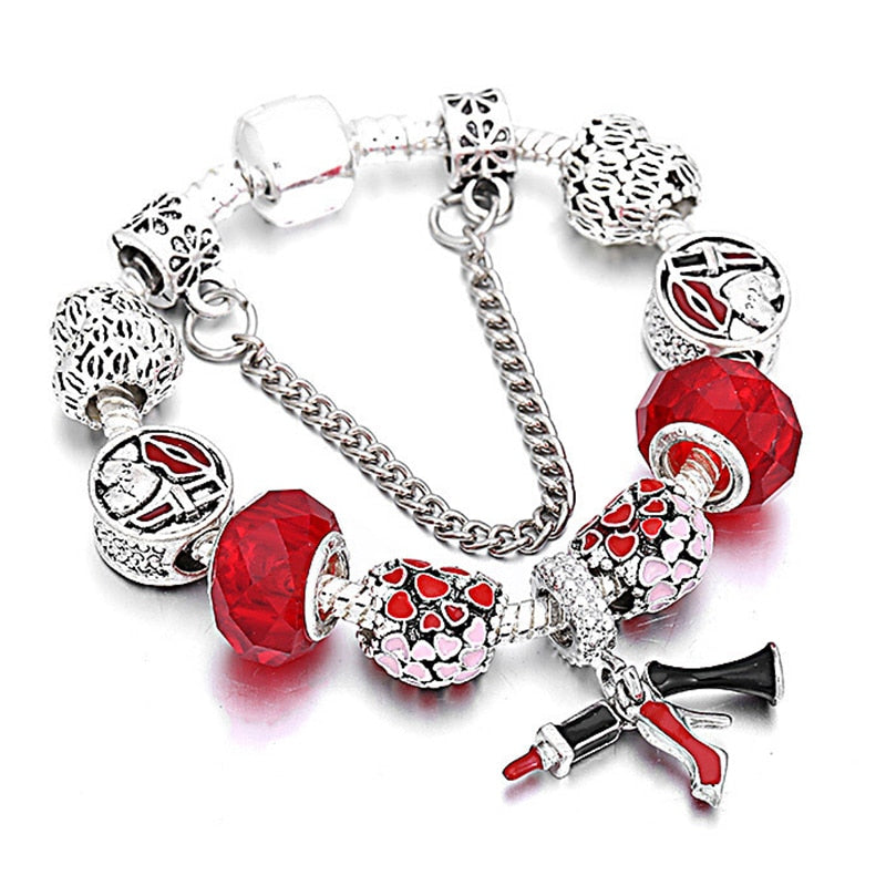 Bracelet fantaisie femme premium argentée