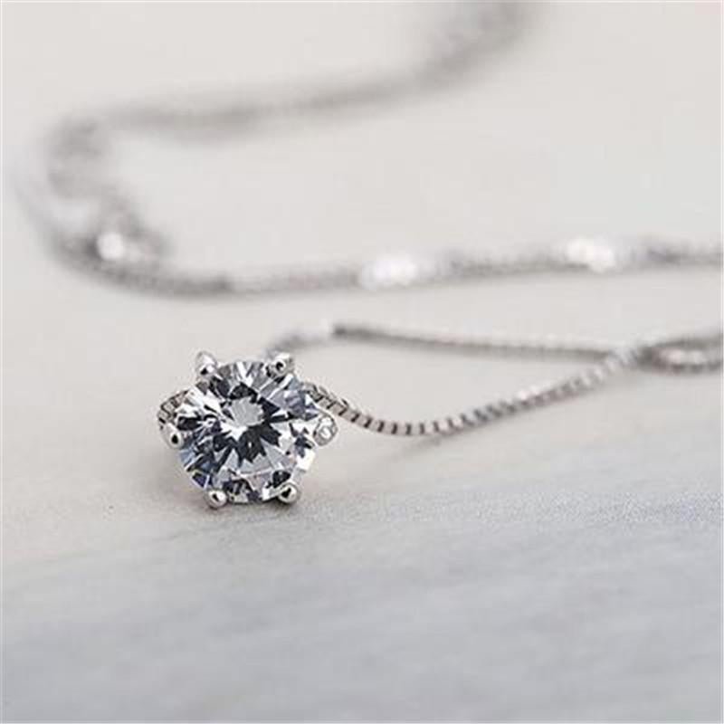 Collier acier inoxydable Rhinestone