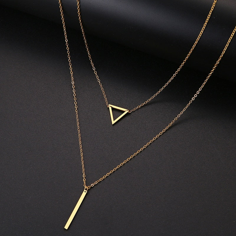 Collier acier inoxydable or aim