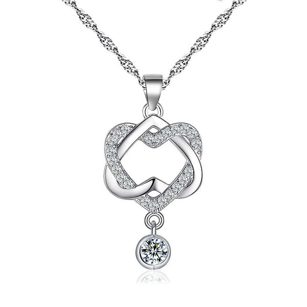 Collier acier inoxydable romantique