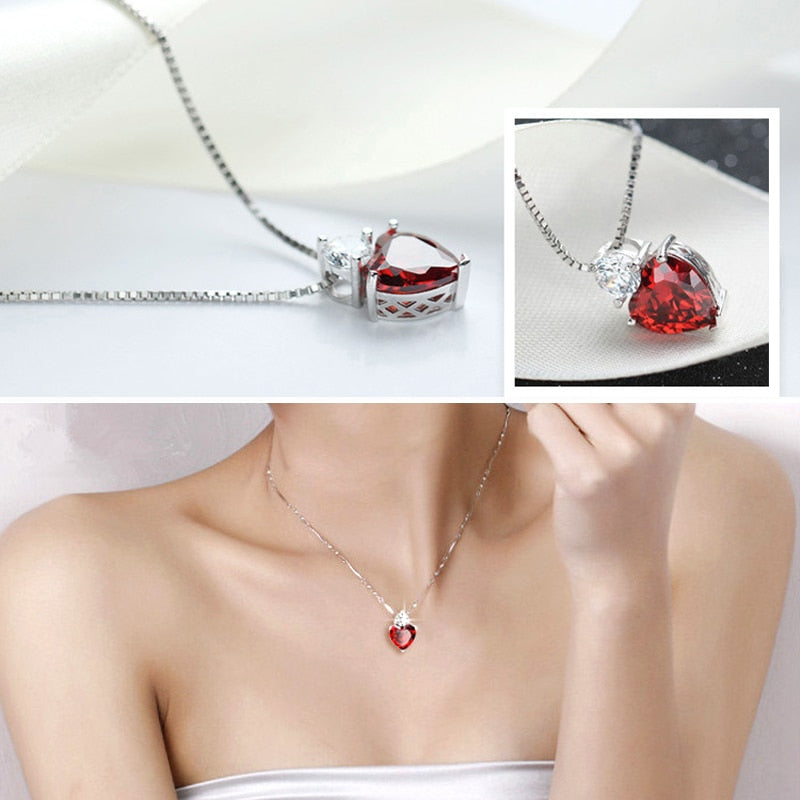 Collier fantaisie rouge