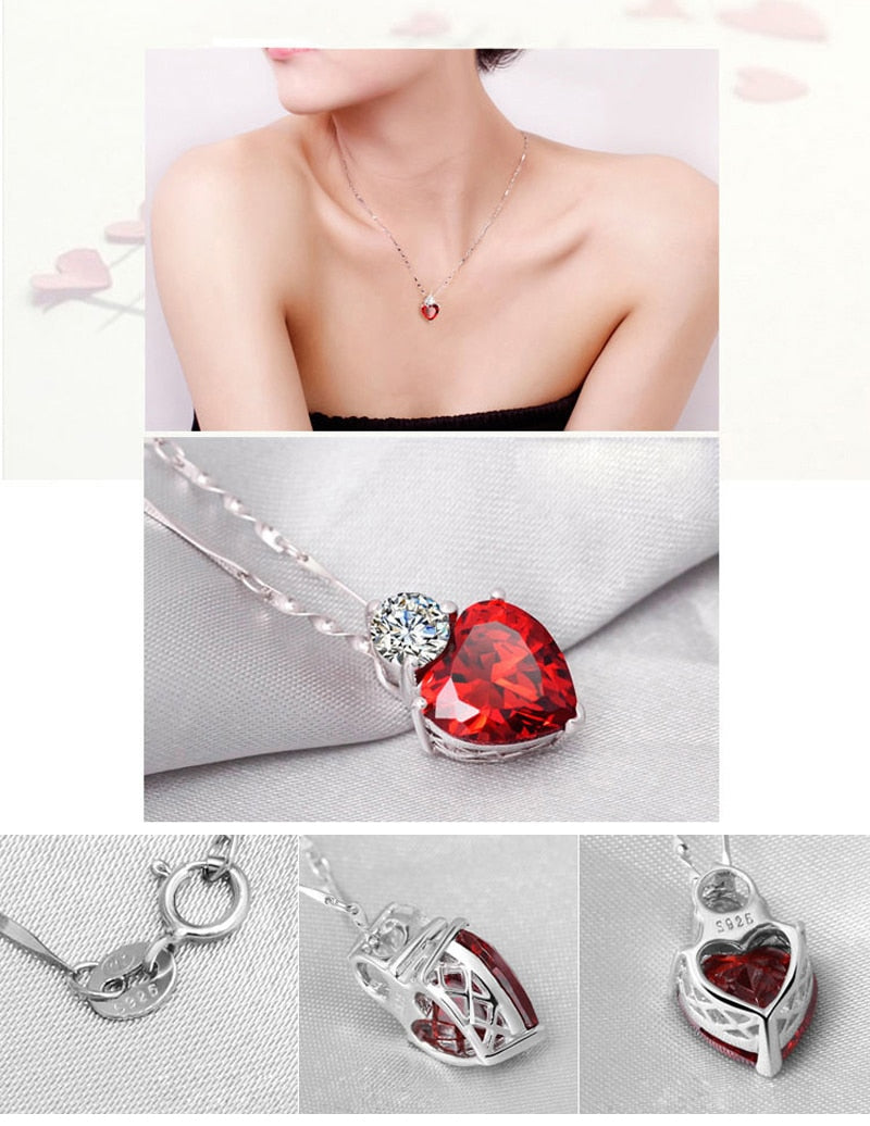 Collier fantaisie rouge