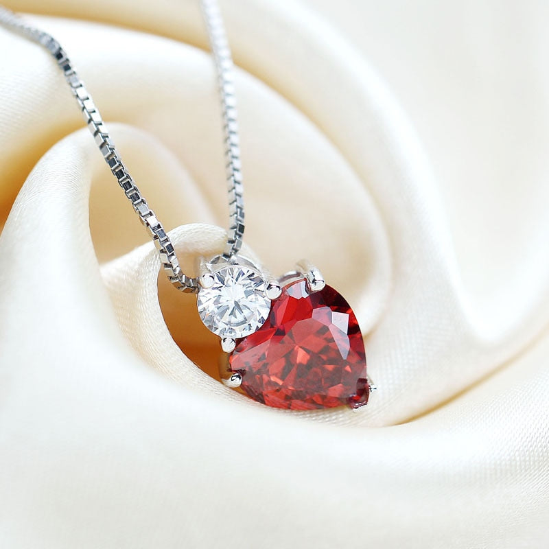 Collier fantaisie rouge