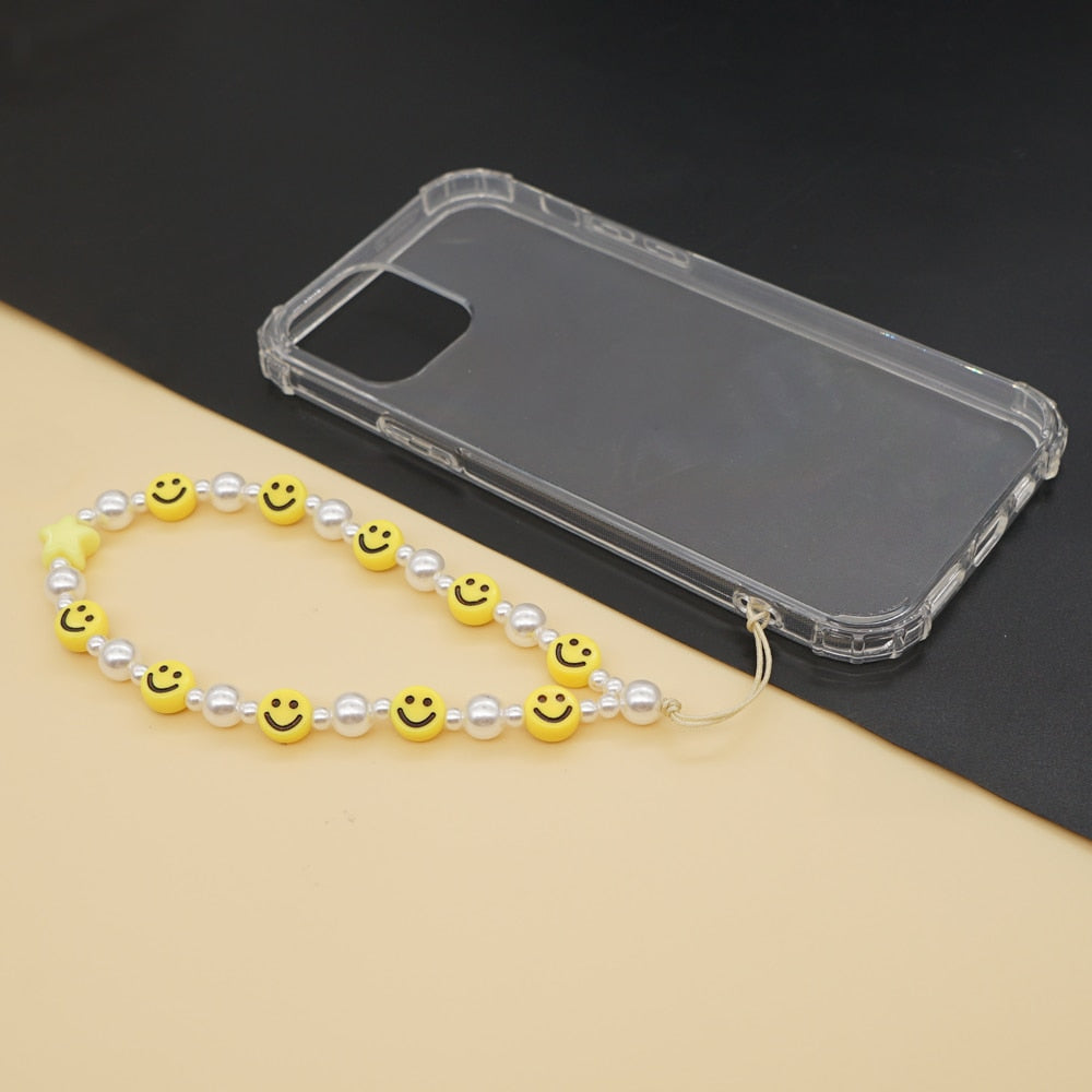 Collier téléphone visages smiles