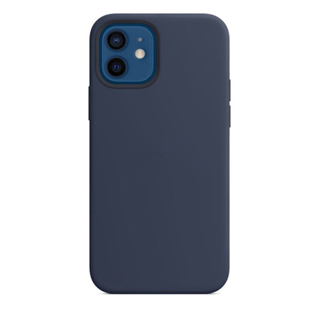 Coque IPhone 12 Pro Max Silicone Navy