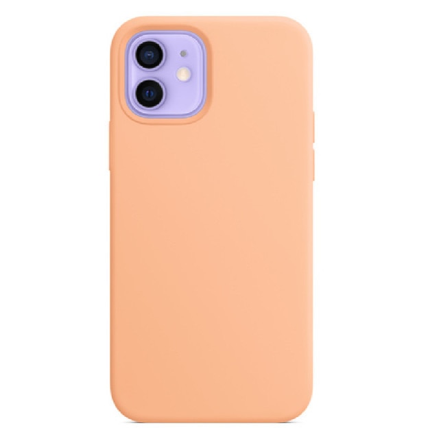 Coque IPhone 12 Pro Max Silicone cantaloupe