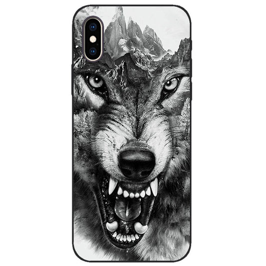 Coque IPhone XR Loup féroce