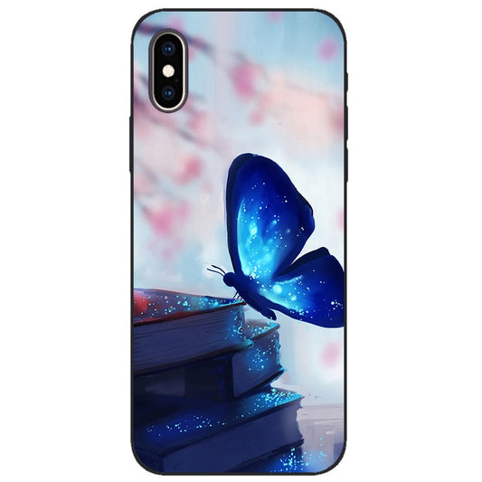 Coque IPhone XR bleu Papillon