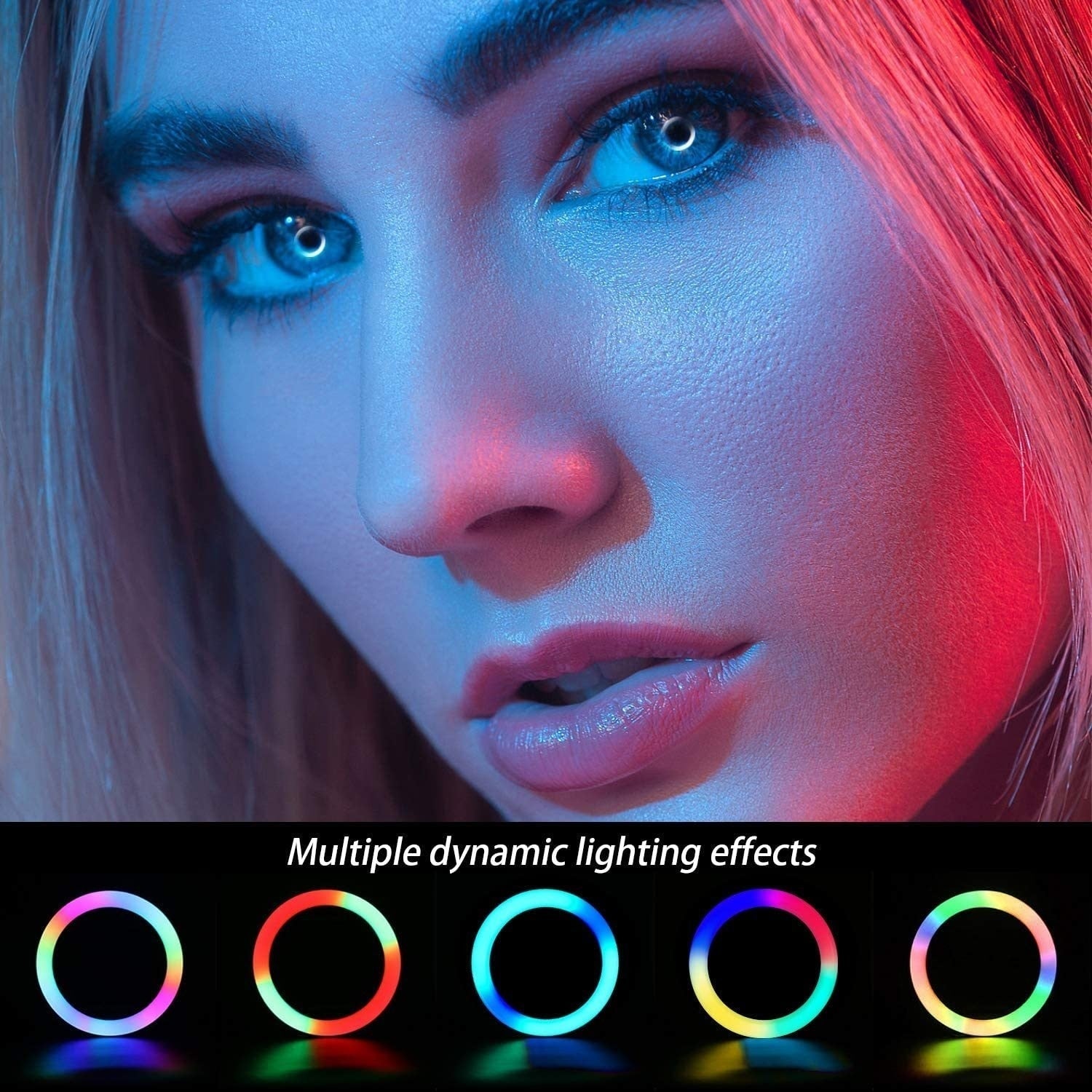 RGB LED soft ring light