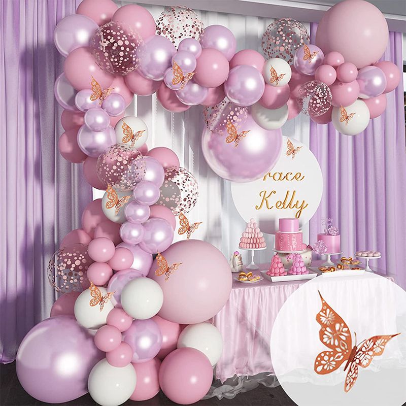 Décoration anniversaire Kit Butterfly Stickers