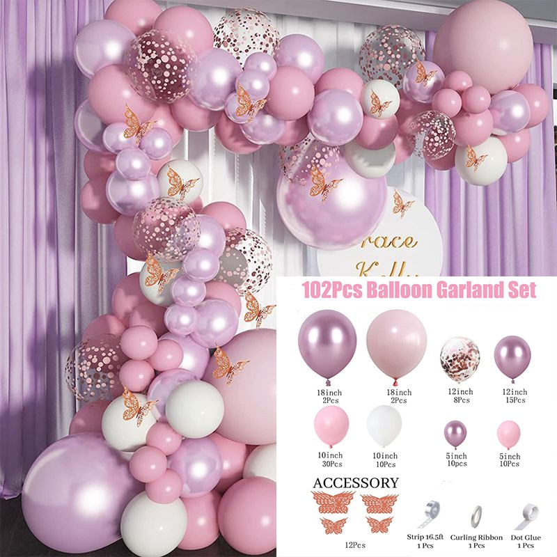 Décoration anniversaire Kit Butterfly Stickers