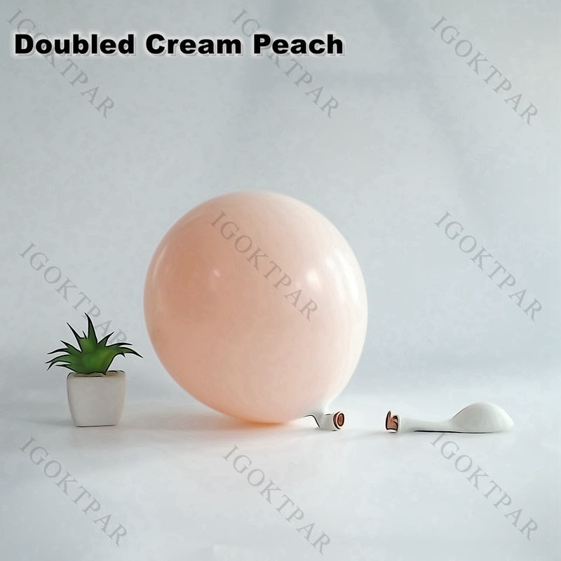 Decoration anniversaire Cream Peach Orange