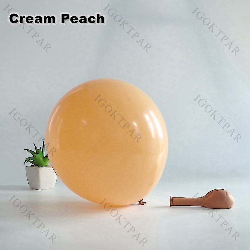 Decoration anniversaire Cream Peach Orange