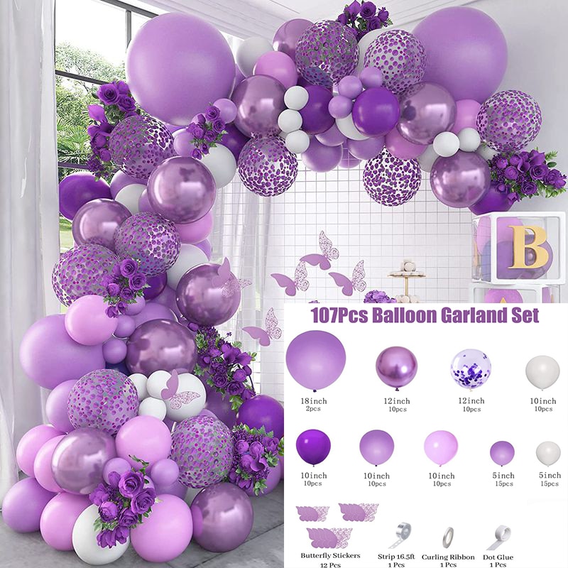 Décoration anniversaire Kit Butterfly Stickers