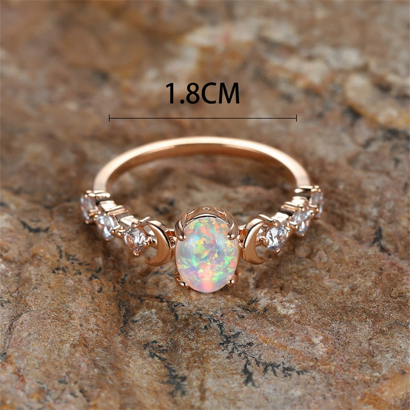 bague acier inoxydable Opal