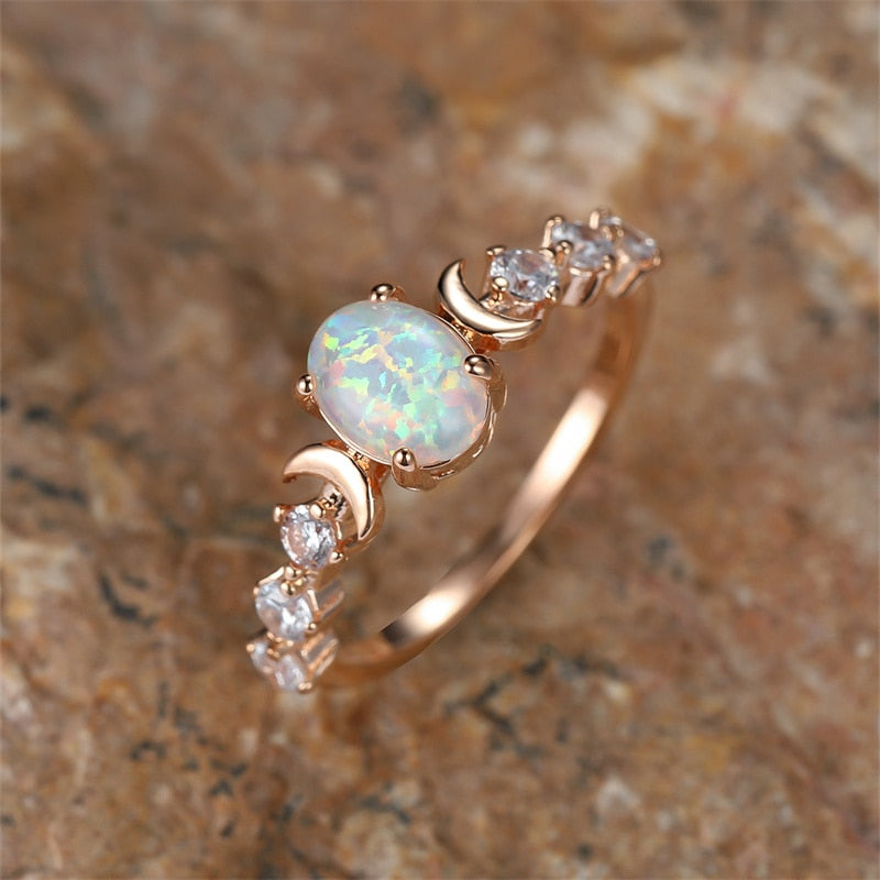 bague acier inoxydable Opal