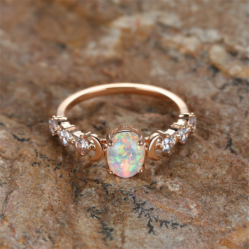 bague acier inoxydable Opal