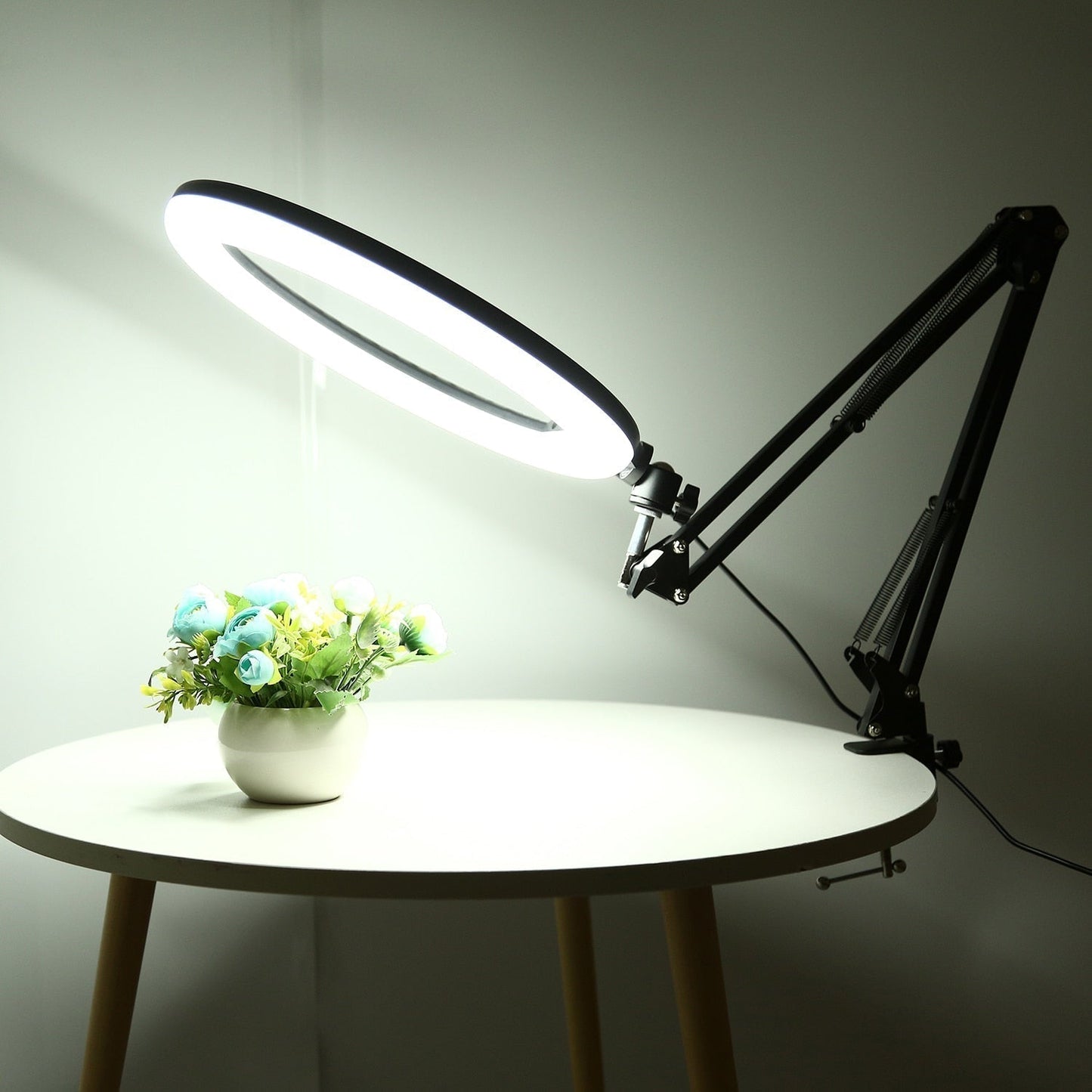 ring light avec trépied pliable